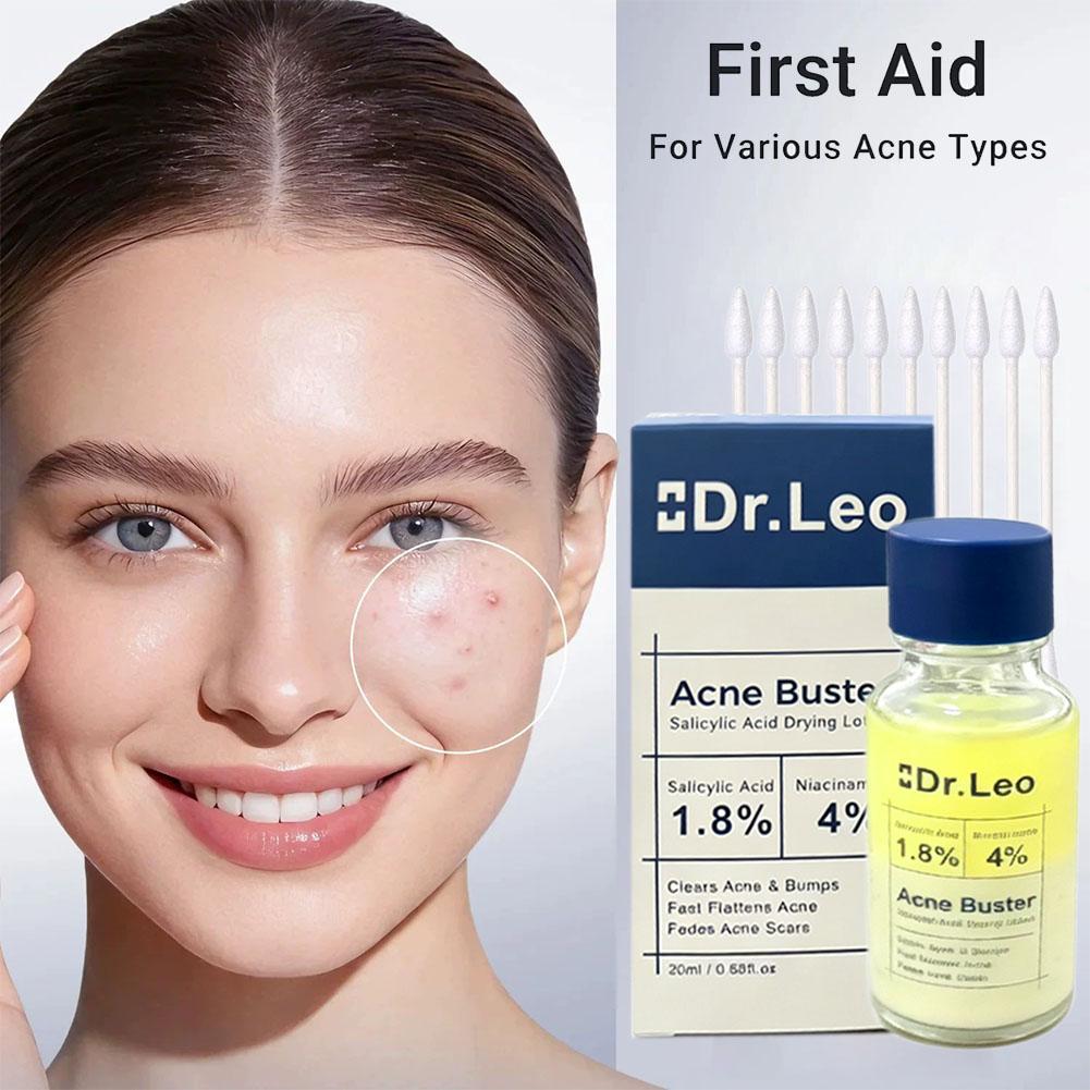 Tranexamic Acid Serum - Salicylsäure-Essenz Behandlungslotion Gesichtsserum mit Wattestäbchen zur