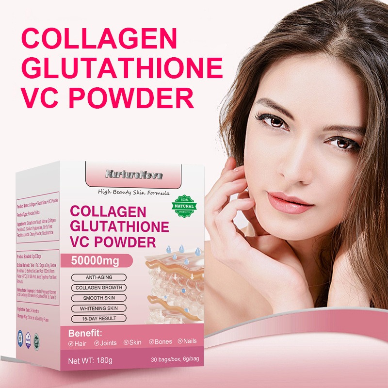 Vitamin C Powder - Kollagen-Glutathion-VC-Pulver Premium Natural Formula Essential Skin