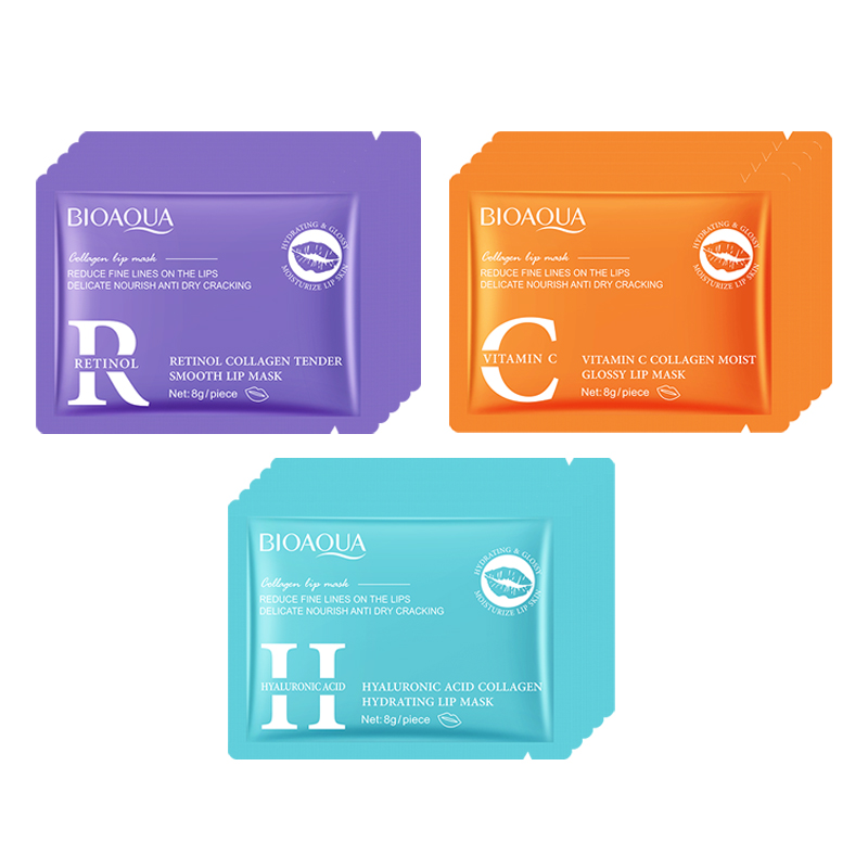 Skincare Retinol - BIOAQUA Retinol Crystal Collagen Lippenmaske, feuchtigkeitsspendend,