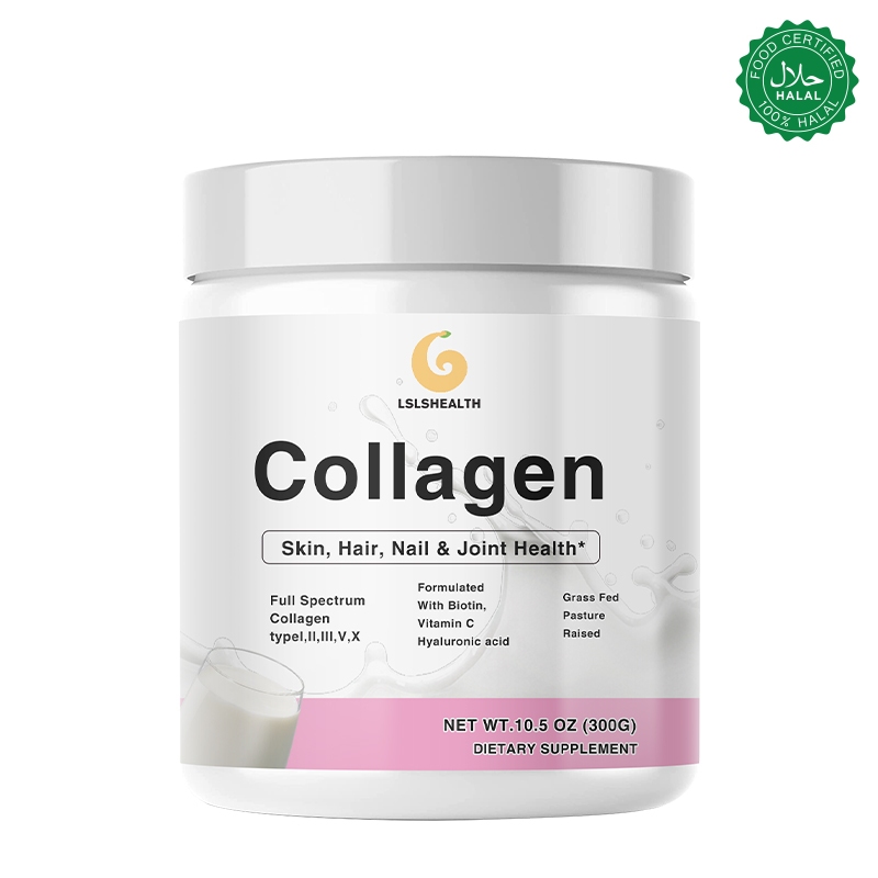 Vitamin C Powder - Multi-Kollagen-Pulver, Typen I, II, III, V,