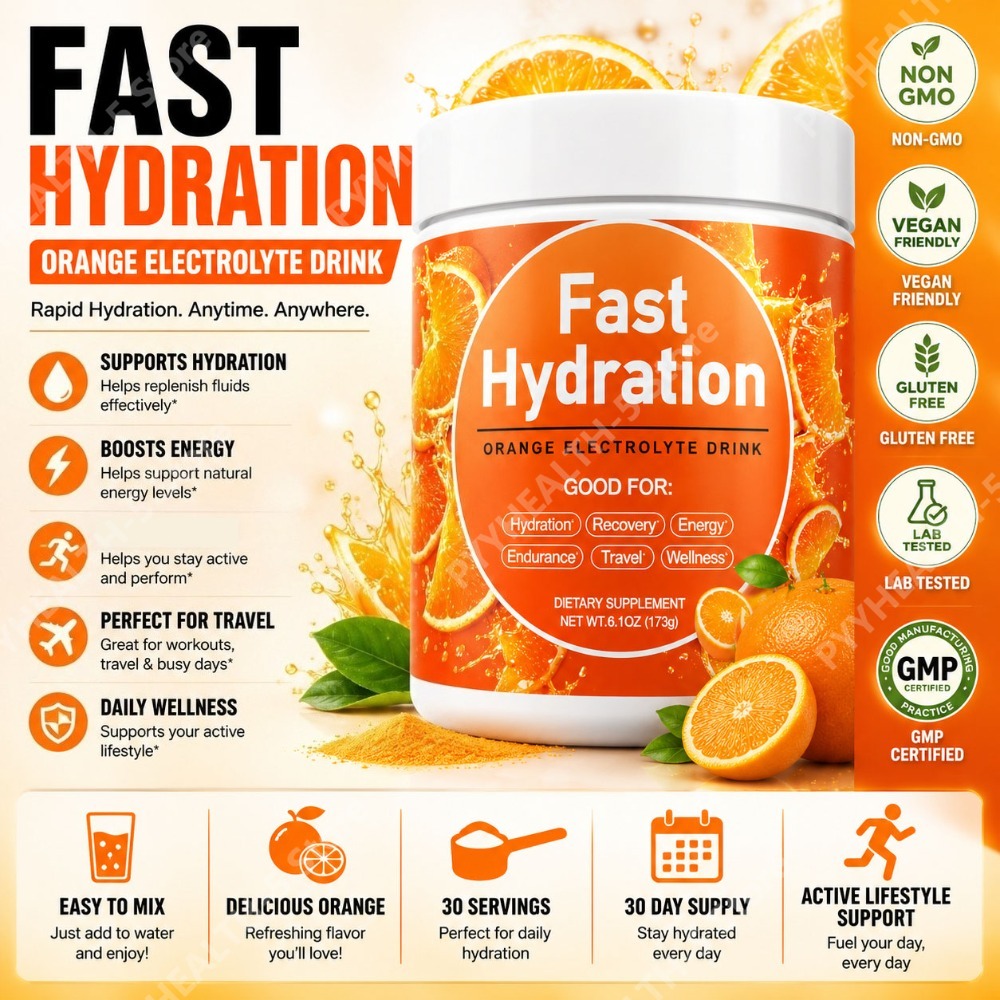 Vitamin C Powder - Wassermelonen-Elektrolyt-Getränkepulver mit Natrium, Kalium, Magnesium, Calcium,