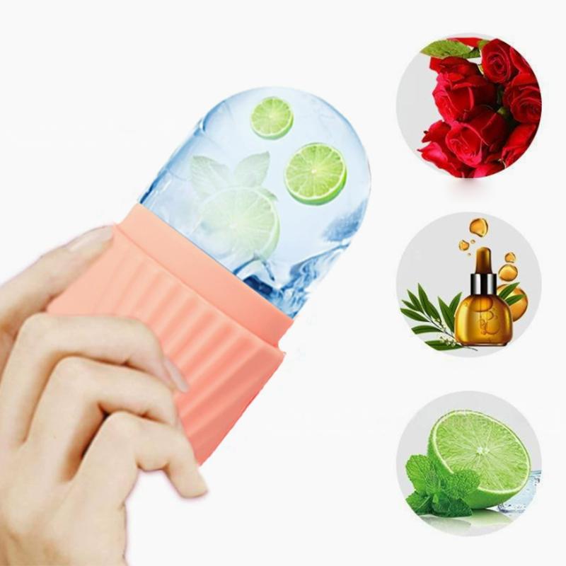 Skincare Scora - Silikon-Eisroller für Gesichts- und Augenpflege, kühlender
