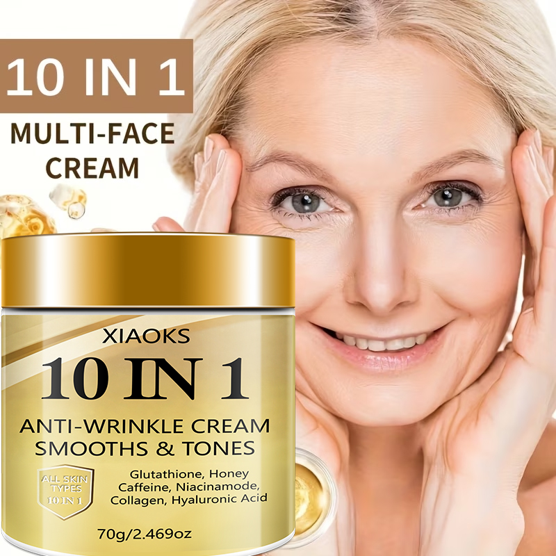 Retinol Vitamin A Cream - 10-in-1 Sofort straffende und liftende Creme,