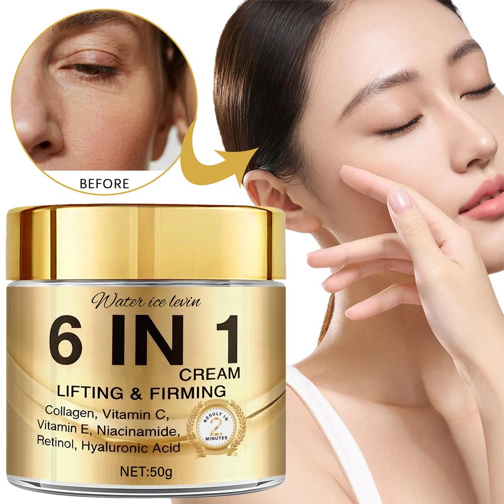 6 IN 1 Kollagen-Gesichtscreme, – Retinol Vitamin A Cream Bewertung und Preis