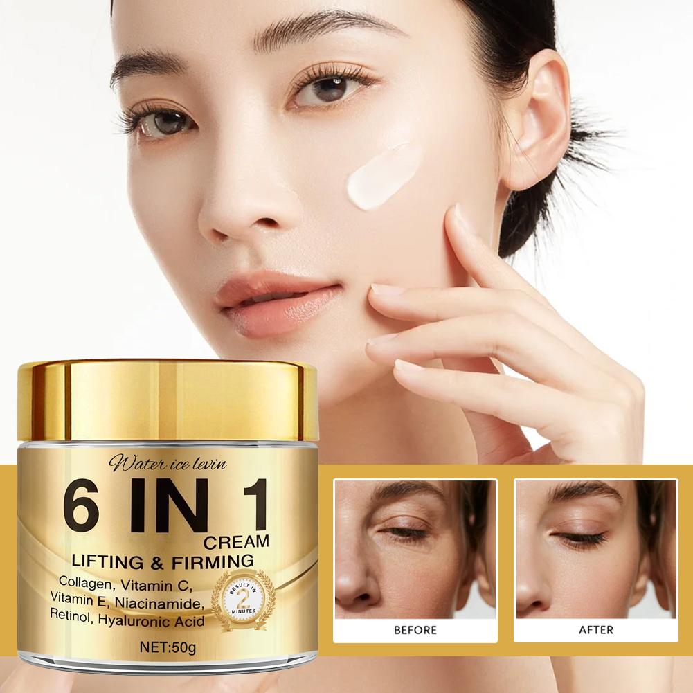 6 IN 1 Kollagen-Gesichtscreme, – Retinol Vitamin A Cream Bewertung und Preis