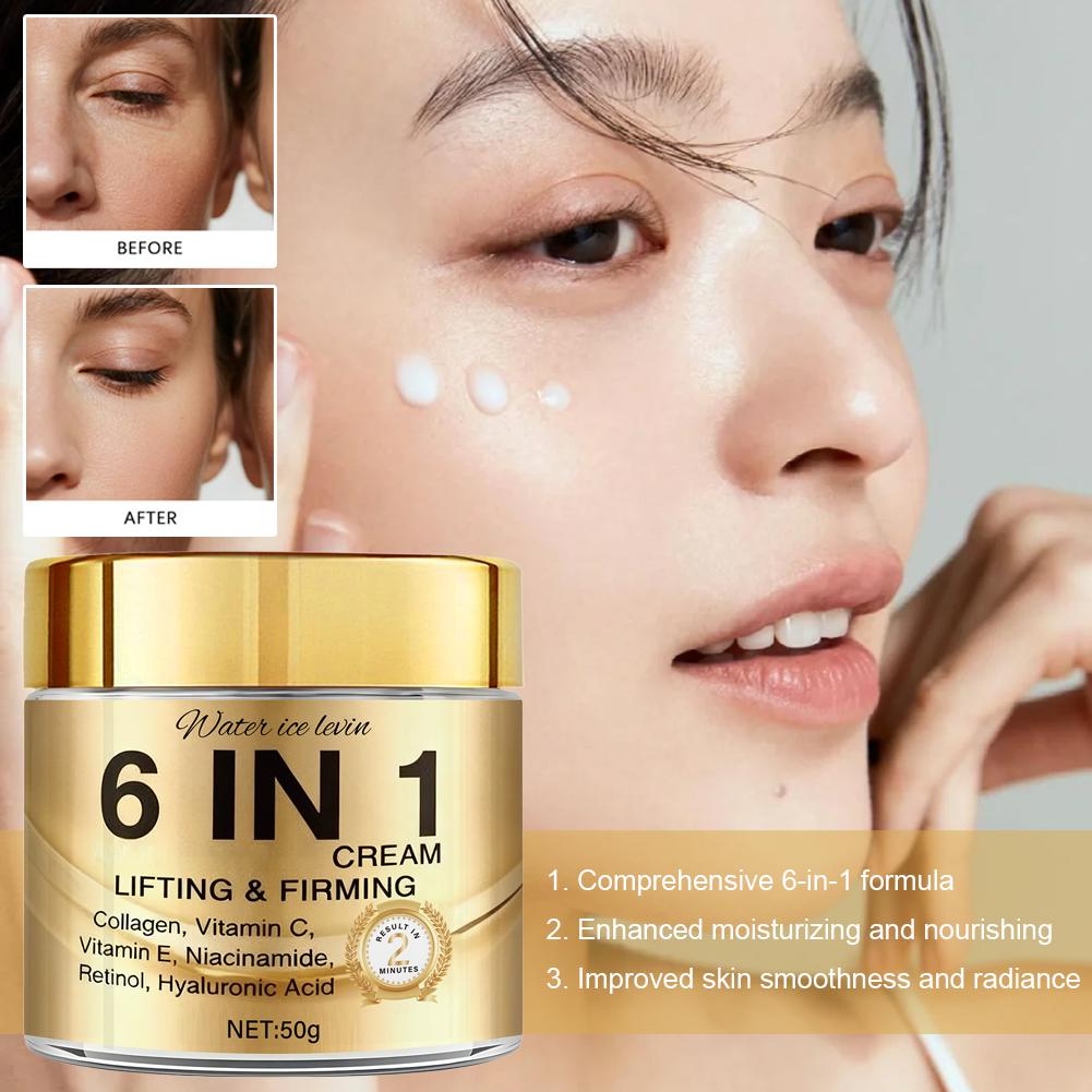 6 IN 1 Kollagen-Gesichtscreme, – Retinol Vitamin A Cream Bewertung und Preis