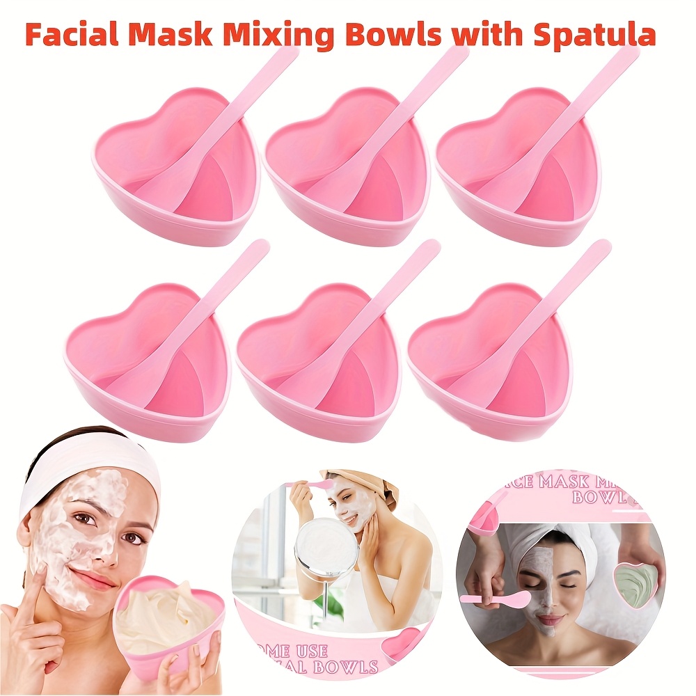 6-teilige rosa herzförmige Ges – Skincare Pink Bewertung und Preis