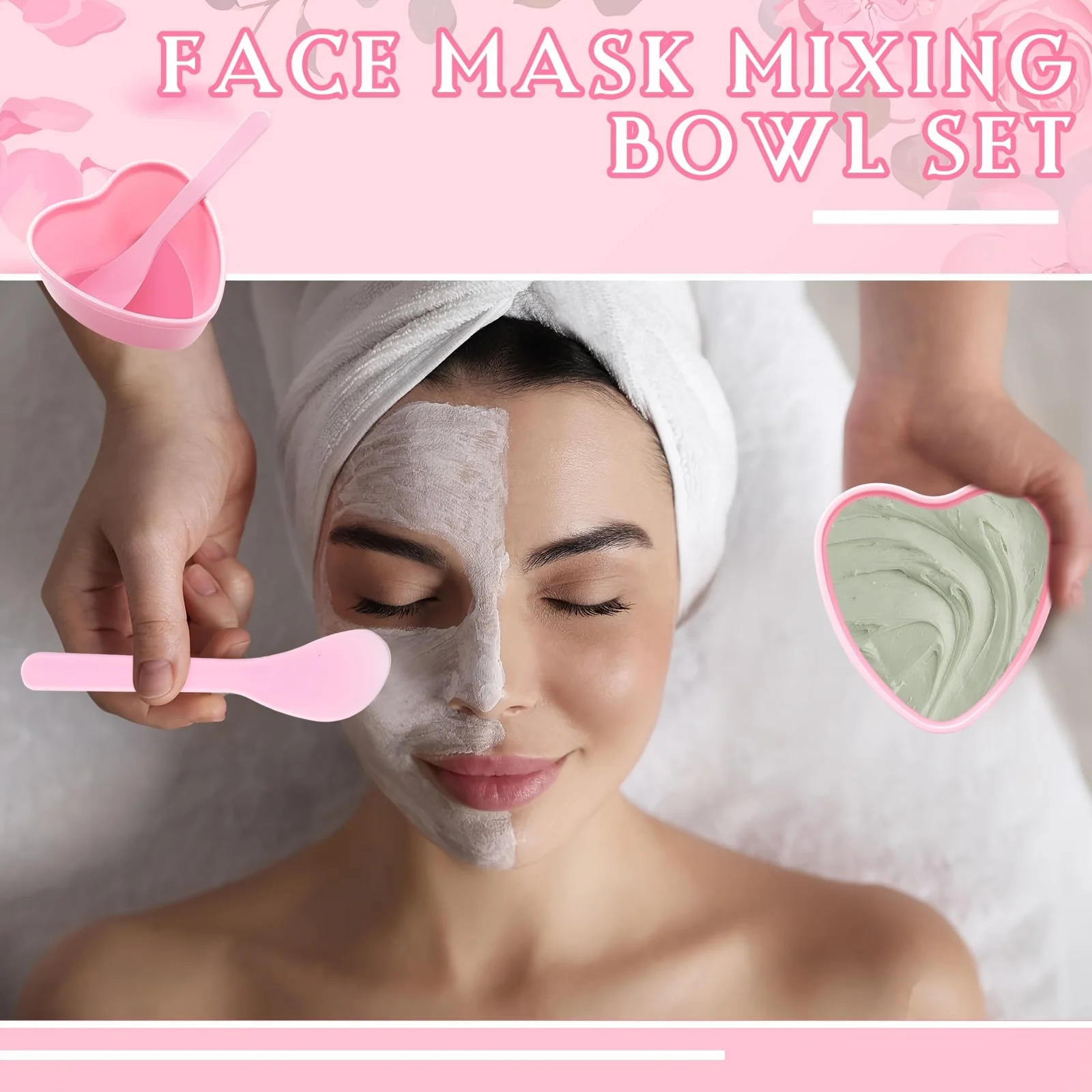 6-teilige rosa herzförmige Ges – Skincare Pink Bewertung und Preis
