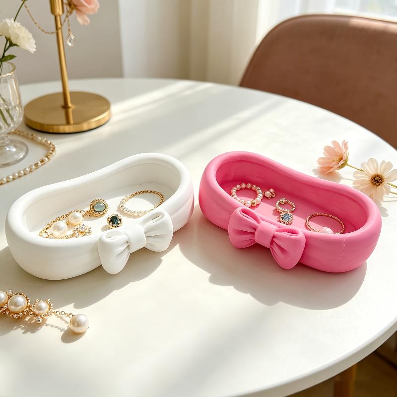 Niedlicher Schleifen-Organizer – Skincare Pink Bewertung und Preis