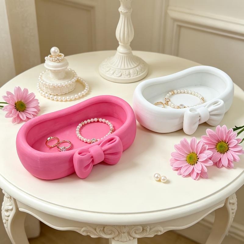 Niedlicher Schleifen-Organizer – Skincare Pink Bewertung und Preis