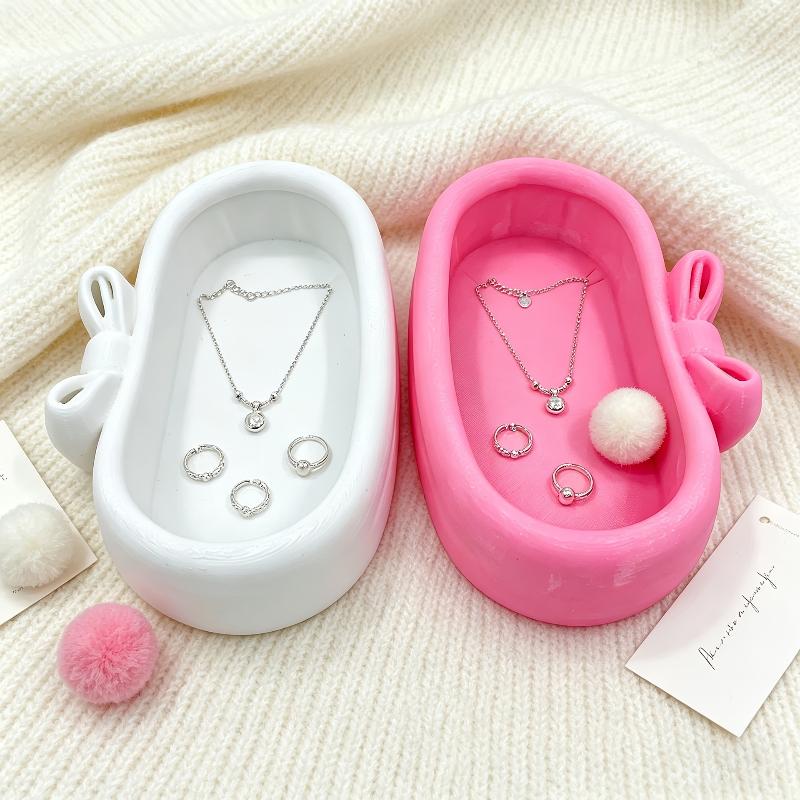 Niedlicher Schleifen-Organizer – Skincare Pink Bewertung und Preis