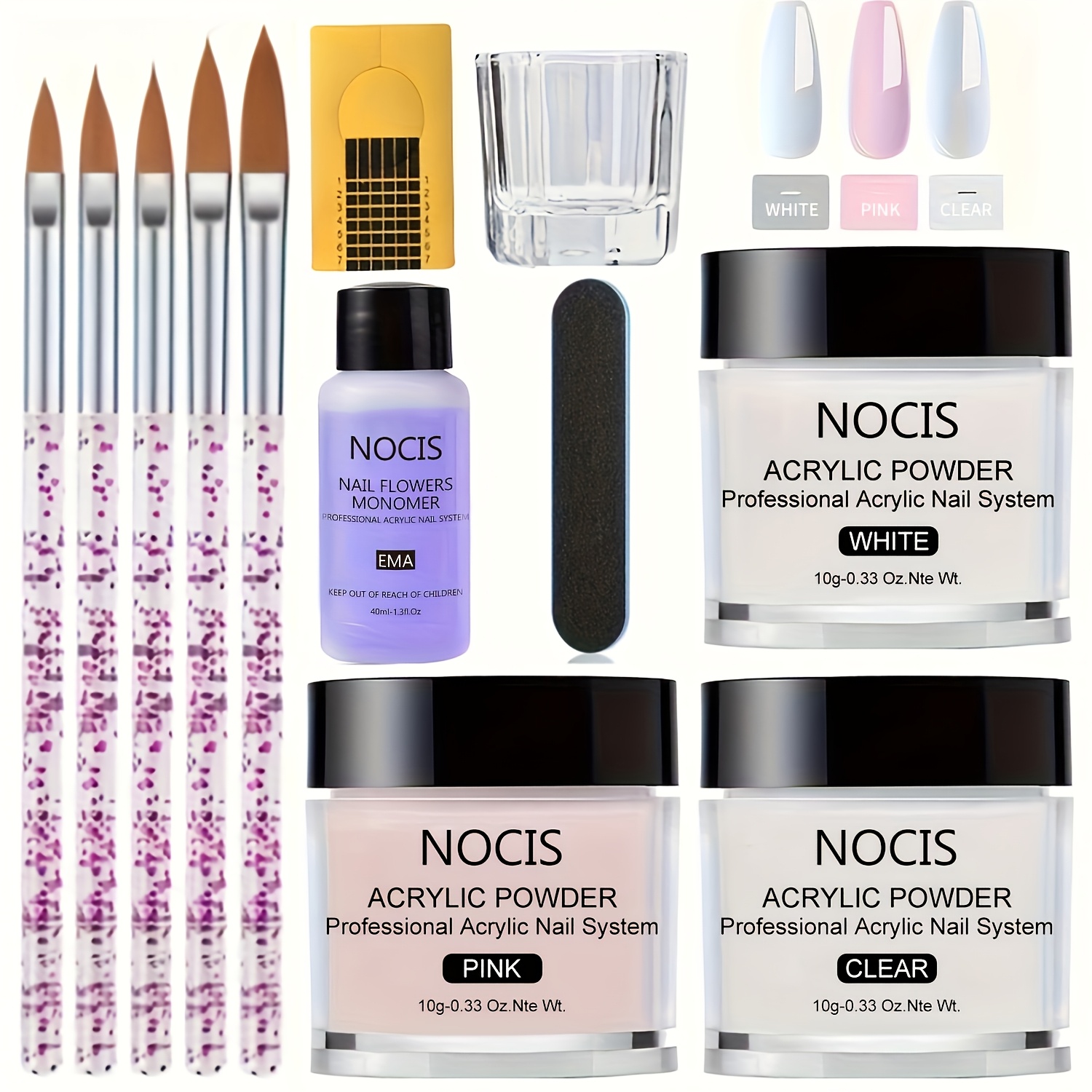 NOCIS Acryl-Nagelset - Keratin – Vitamin C Powder Bewertung und Preis